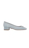 Veronica Beard Cecile Metallic Bow Ballerina Pumps In Multi