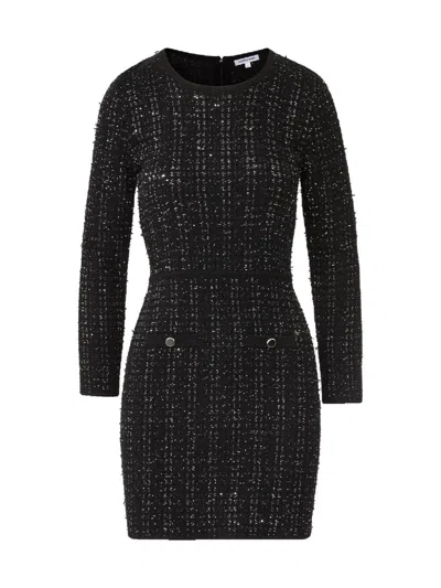 Veronica Beard Women's Channing Sequin-embellished Knit Minidress In Black