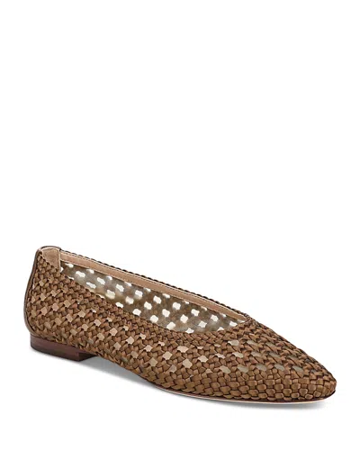 Veronica Beard Cienna Skimmer Flat In Brown