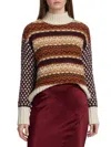 Veronica Beard Clary Turtleneck Wool-blend Sweater In Neutral