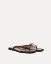 Veronica Beard Clea Flip Flop In Brown