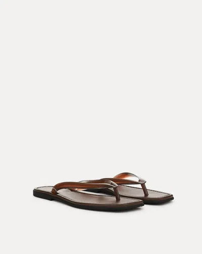 VERONICA BEARD WOMEN'S CLEA JELLY FLIP-FLOP SANDAL IN HAZELWOOD