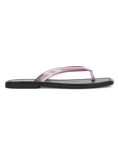 Veronica Beard Clea Jelly Thong Sandals In Purple