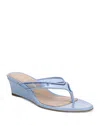 Veronica Beard Women's Clea 45mm Suede Wedge Sandals In Blue