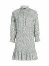 Veronica Beard Corsica Smocked Dress In Multi