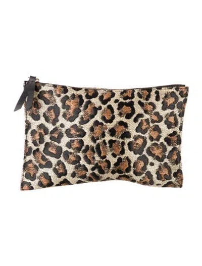 Pre-owned Veronica Beard Women's Cosmetic Bag In Neutrals