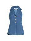 Veronica Beard Costa Vest In Blue