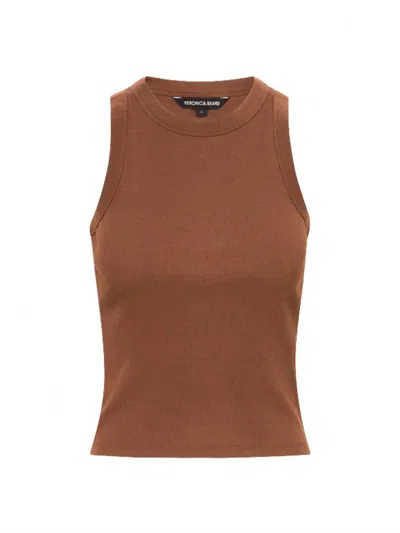 Veronica Beard Women's Cropped Jordyn Tank In Light Chicory In Brown