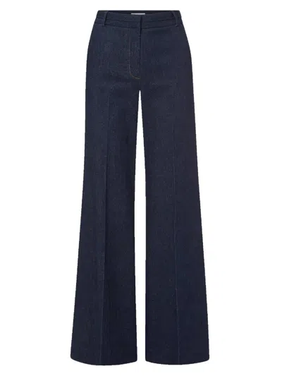 Veronica Beard Women's Crue Flared Pants In Blue