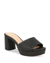 Veronica Beard Dali Platform Slide Sandal In Black