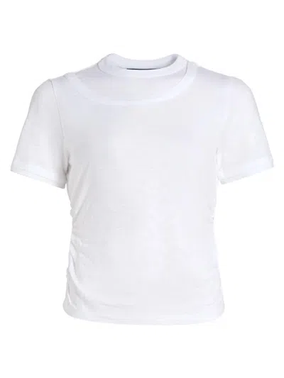 Veronica Beard Women's Damian Cotton T-shirt In White