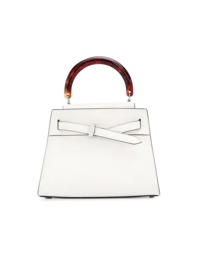 Veronica Beard Women's Dash Resin Top Handle Bag In White