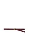 Veronica Beard Suede Buckled Belt In Purple