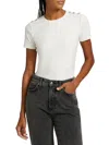 Veronica Beard Draya Tee In White In White