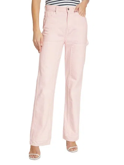Veronica Beard Women's Dylan Patch Jeans In Pink Haze