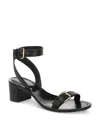 Veronica Beard Elia Buckle-details Sandals In Black
