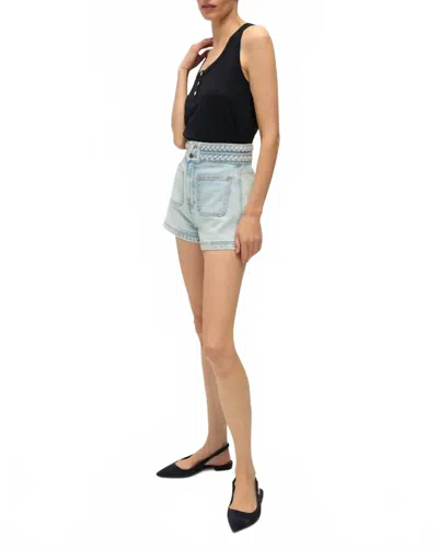 Veronica Beard Women's Elijah Patch Pocket Shorts In Stone In Blue