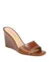 Veronica Beard Ellen Wedge Sandal In Caramel
