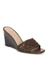 Veronica Beard Ellen Macrame Sandal In Brown