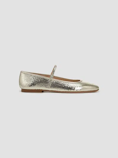 Veronica Beard Women's Ellie Leather Mary Janes In Gold
