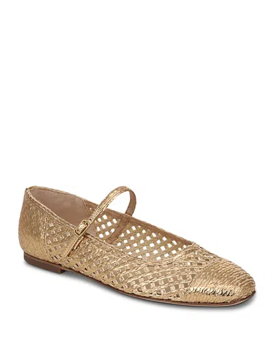 Veronica Beard Women's Ellie Raffia Flats In Gold