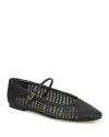 Veronica Beard Women's Ellie Woven Mary Jane Flats In Black