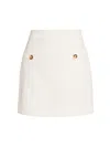 Veronica Beard Emar Mini Skirt In Off White