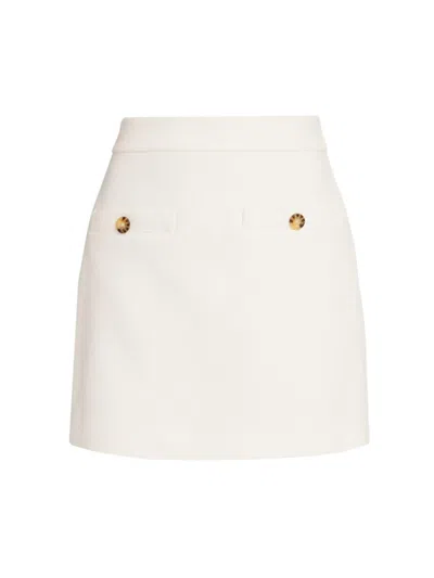 Veronica Beard Emar Mini Skirt In Off White