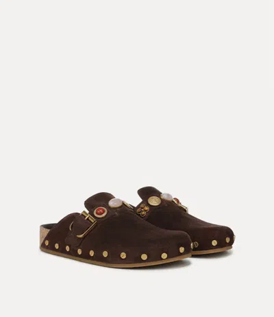 Veronica Beard Women's Fern Embellished Clogs In Espresso In Brown