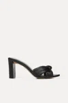 Veronica Beard Women's Ganita Knot Front Heeled Sandal In Black