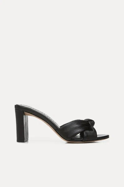 Veronica Beard Women's Ganita Knot Front Heeled Sandal In Black