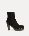 Veronica Beard Gavi Suede Ankle Boots In Black