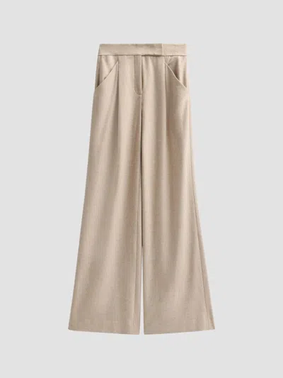 Veronica Beard Women's Holt Stretch-cotton Wide-leg Pants In Neutral