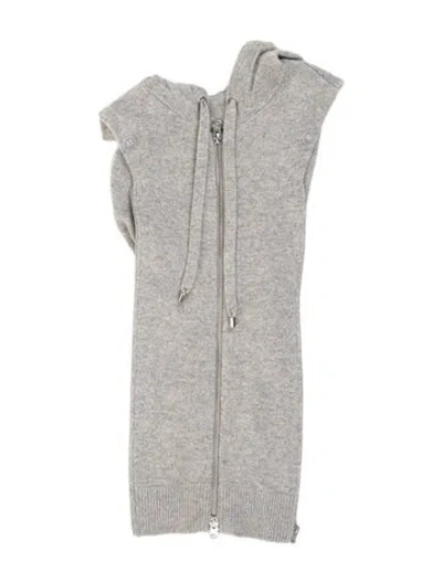Pre-owned Veronica Beard Women Hooded Dickey In Grey