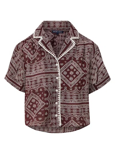 VERONICA BEARD WOMEN'S ILENE COTTON-BLEND TOP