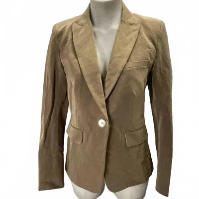 Veronica Beard Women's Izara Dickey Blazer Jacket In Brown In Transparent