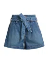 Veronica Beard Jaylen Denim Shorts In Multi