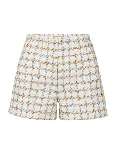 Veronica Beard Women's Jazmin Tweed Shorts In White