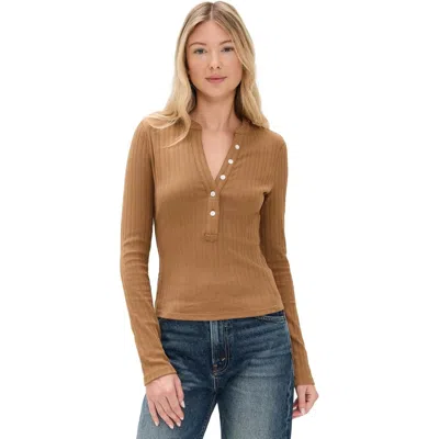 VERONICA BEARD WOMEN'S JOCELYN TOP, DARK ACORN