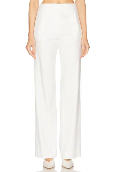 Veronica Beard Women's Jude High Rise Pant In White
