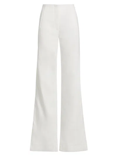Veronica Beard Women's Jude Relaxed-fit Wide-leg Pants In White