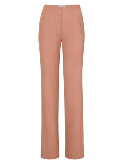 Veronica Beard Women's Jude Wide-leg Pants In Brown