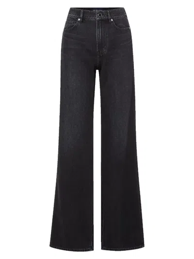 Veronica Beard Women's Kasey Mid-rise Wide-leg Jeans In Brown