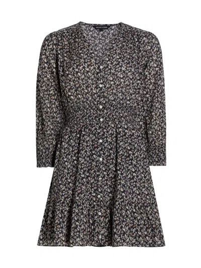 Veronica Beard Women's Katari Floral Cotton Minidress In Multi