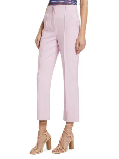 Veronica Beard Women's Kean Stretch Boot-cut Pants In Light Orchid
