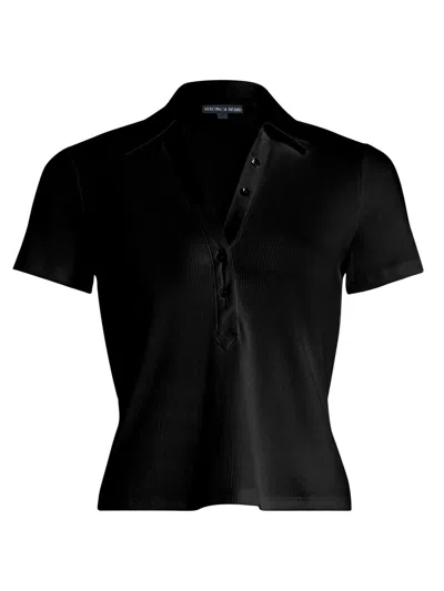 Veronica Beard Women's Kearney Polo T-shirt In Black