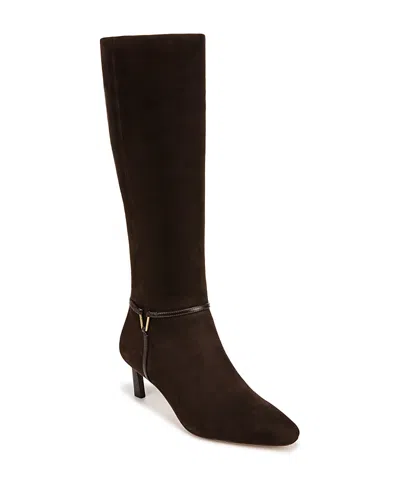 Veronica Beard Kenzie Mid-heel Tall Boot In Espresso