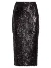 Veronica Beard Koa Sequined Midi Skirt In Dark Currant In Brown