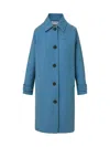 Veronica Beard Laurent Wool Blend Dickey Coat In Blue