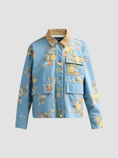 VERONICA BEARD WOMEN'S LEIGHTON FLORAL DENIM JACKET